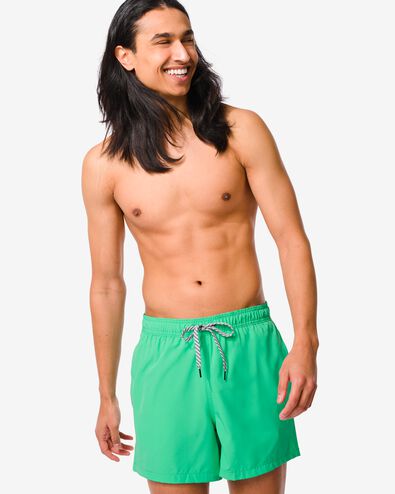 maillot de bain homme avec stretch vert menthe XS - 22127171 - HEMA