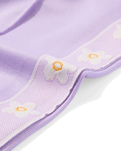 pantalon enfant coupe droite fleurs lilas - 30842617LILAC - HEMA
