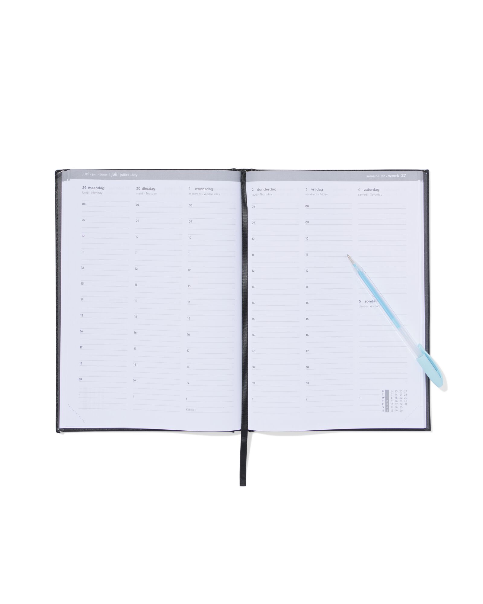 agenda 2026 17.5x24.7cm klassiek - 14500620 - HEMA