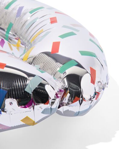 ballon alu chiffre 0 confetti XL argent&eacute; 0 - 14250027 - HEMA