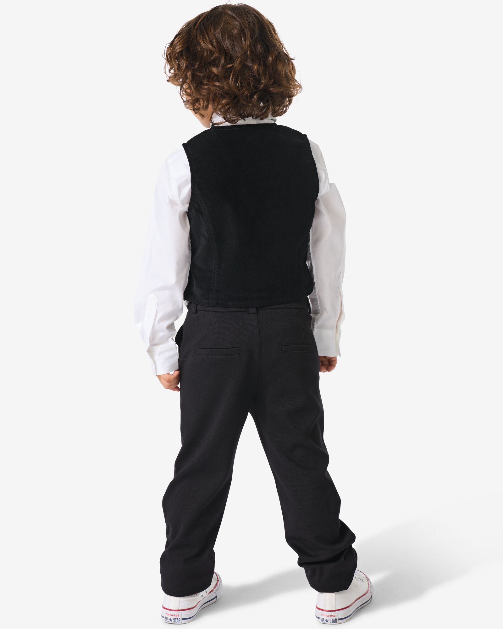 pantalon de jogging enfant piqu&eacute;  noir - 30706808BLACK - HEMA