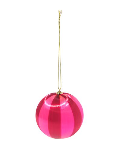 boule de Noël 6,9cm satin lilas  - 25101449 - HEMA