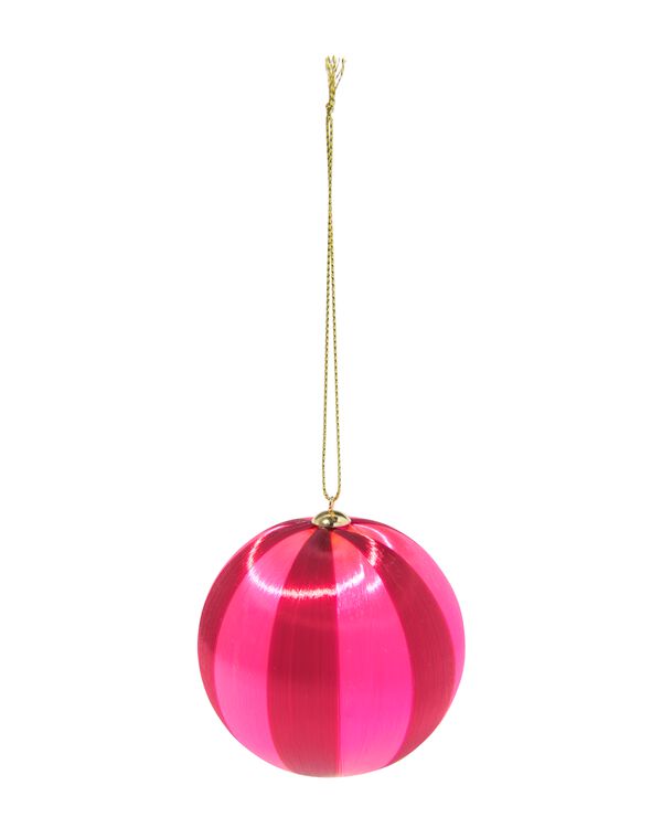 boule de Noël 6,9cm satin lilas  - 25101449 - HEMA