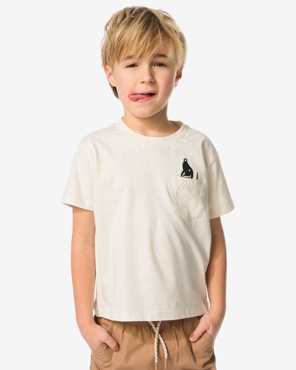 Takkie kinder T-shirt wit wit - 30713703WHITE - HEMA