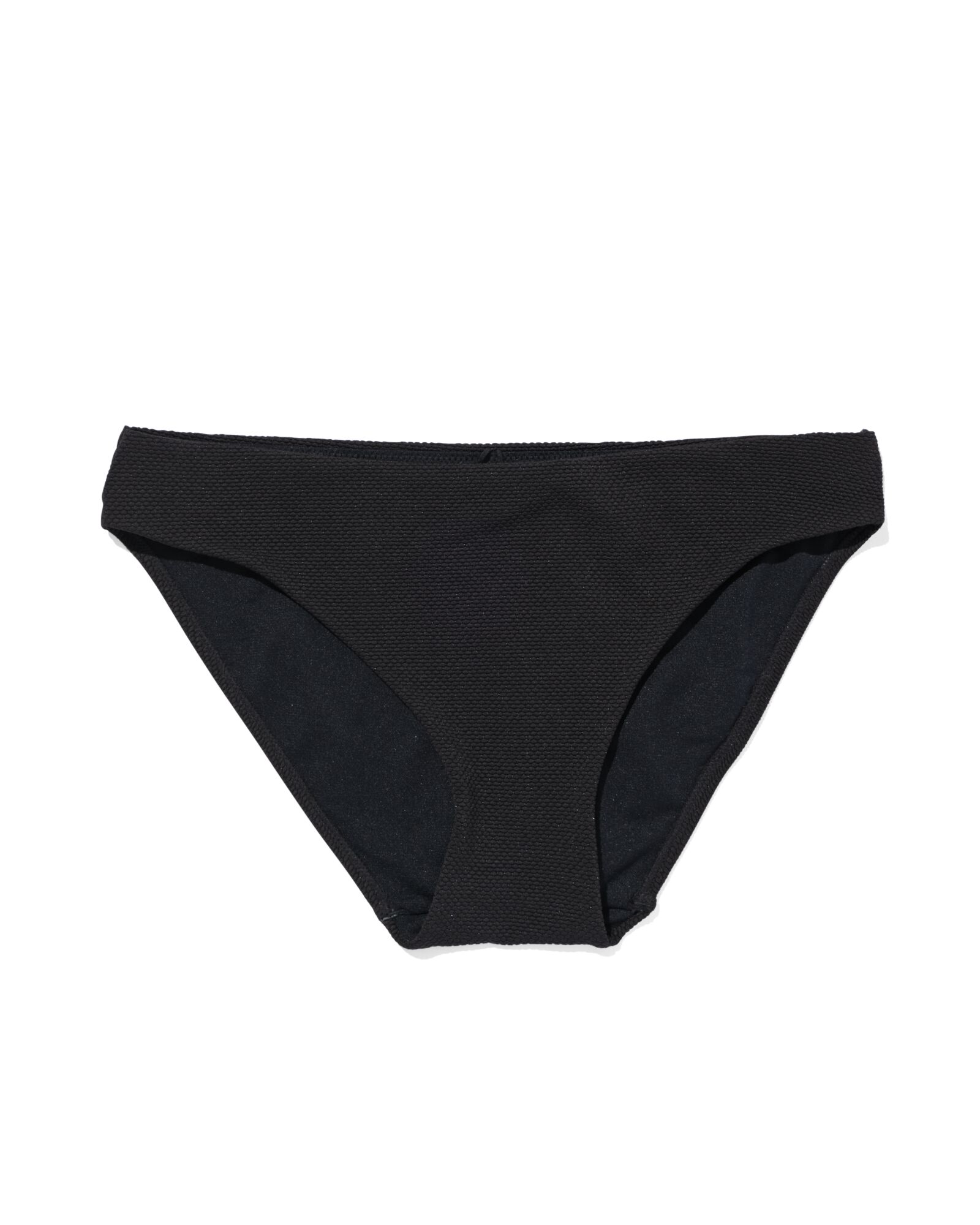 Damen-Bikinislip, mittelhohe Taille schwarz schwarz - 1000030441 - HEMA
