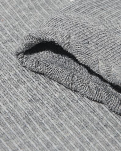 chaussettes femme c&ocirc;tel&eacute;es  gris chin&eacute; gris chin&eacute; - 4280860GREYMELANGE - HEMA