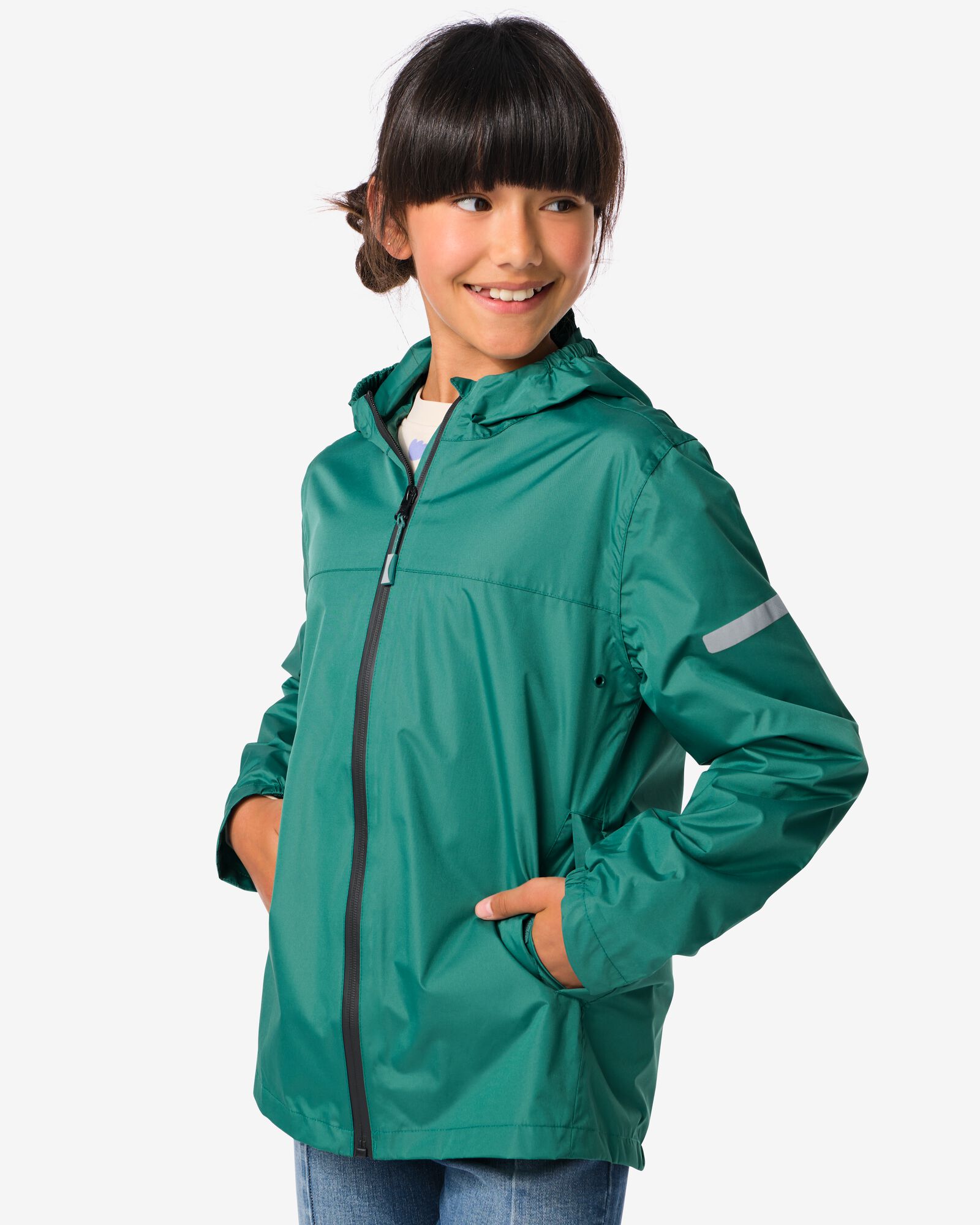 leichte Regenjacke f&uuml;r Kinder gr&uuml;n - 18440170GREEN - HEMA