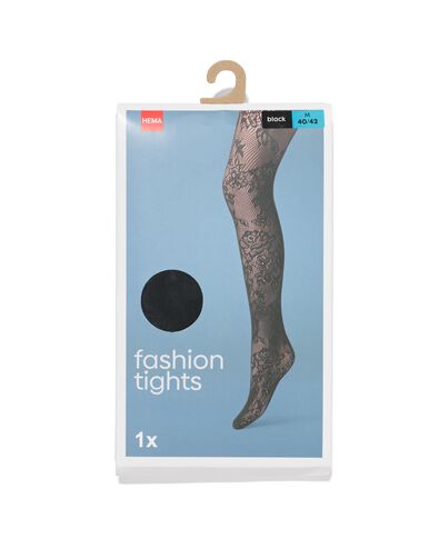 panty comfort 30 denier mat  zwart zwart - 4042500BLACK - HEMA