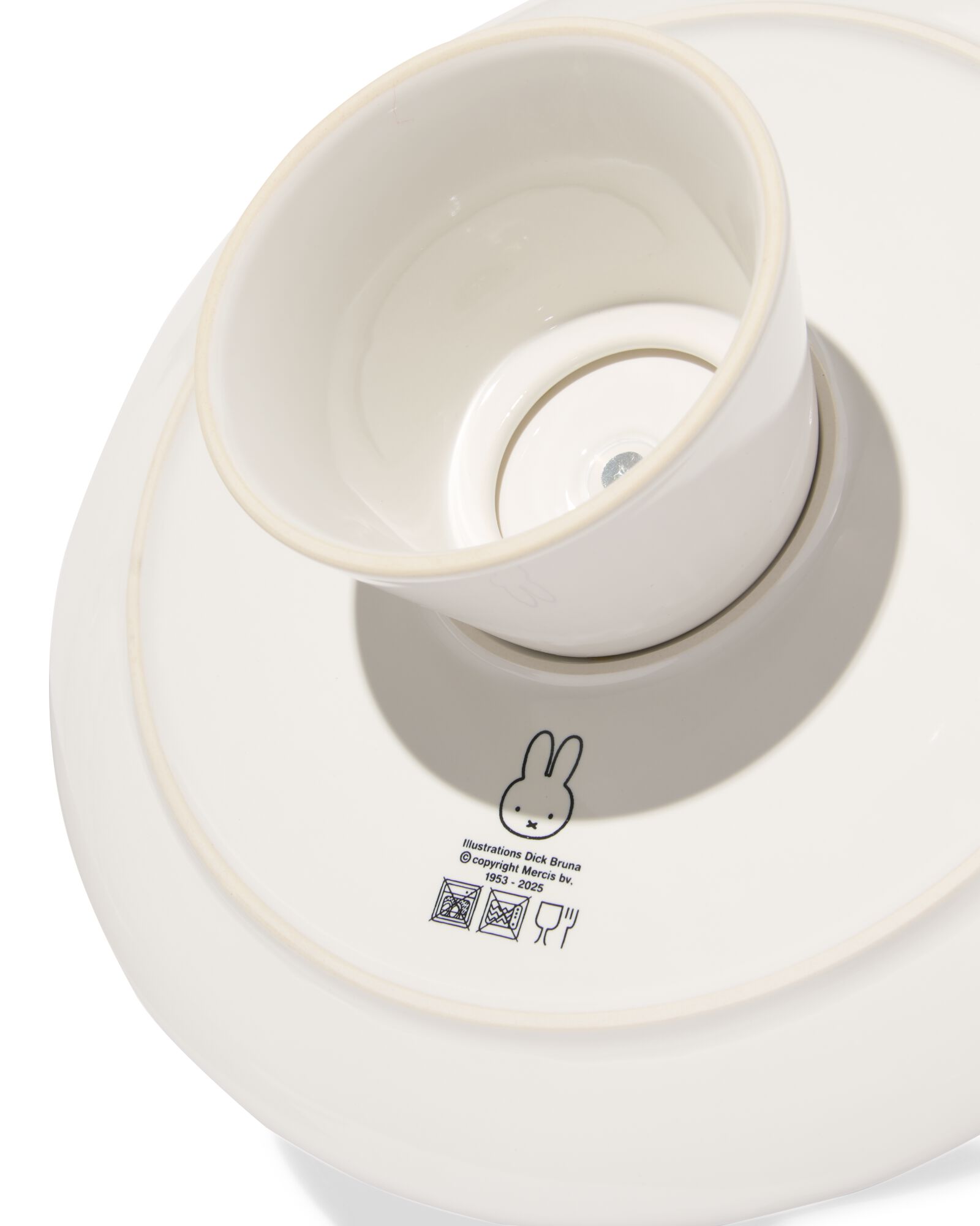 nijntje etagere &Oslash;28.5cm keramiek wit - 60410290 - HEMA