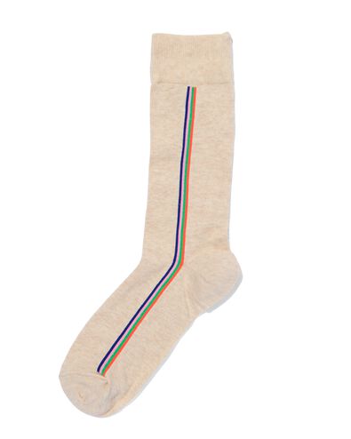 heren sokken met katoen zijstreep blauw 39/42 - 4152696 - HEMA