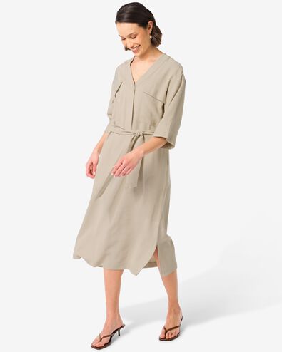 damesjurk Sarie  zand - 36200330SAND - HEMA