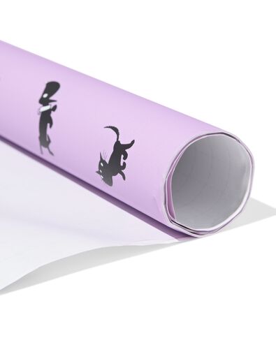 Takkie und Siepie Geschenkpapier, 70 &times; 200 cm, Lila - 14700432 - HEMA