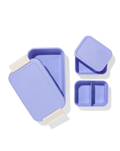 lunchbox modulair klein blauw - 80650290 - HEMA