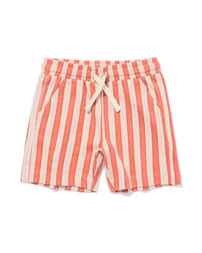 short enfant coupe classique molleton ray&eacute; marron marron - 30718202BROWN - HEMA