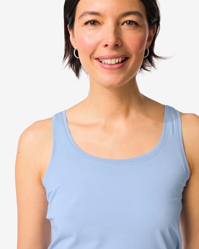 Damentop Carry Jersey hellblau hellblau - 36310380LIGHTBLUE - HEMA
