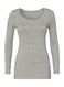 t-shirt femme gris clair - 1000005480 - HEMA