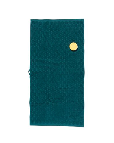 Handtuch - 50x100cm - schwere Qualität - dunkelgrün, Kreise dunkelgrün Handtuch, 50 x 100 - 5220017 - HEMA