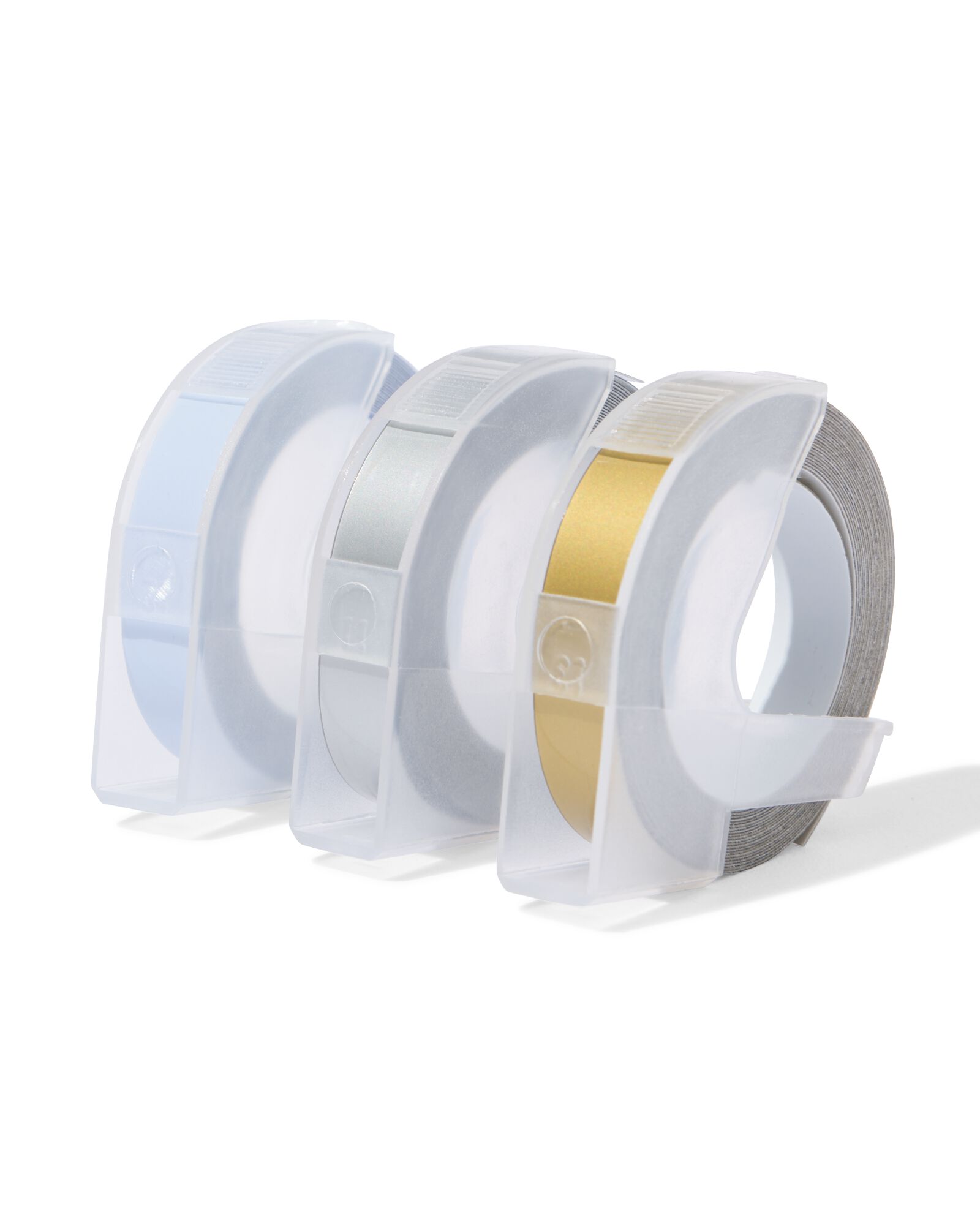 kit de recharge étiqueteuse ruban 9 mm x 3 m couleur - lot de 3 - 14830209 - HEMA