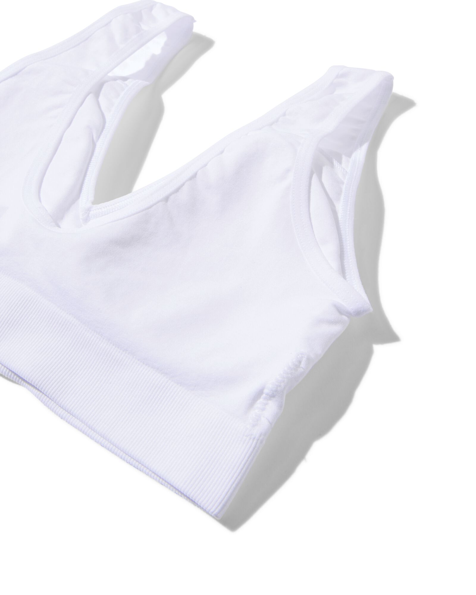 Nahtloses und b&uuml;gelloses Bustier wei&szlig; L - 21930810 - HEMA