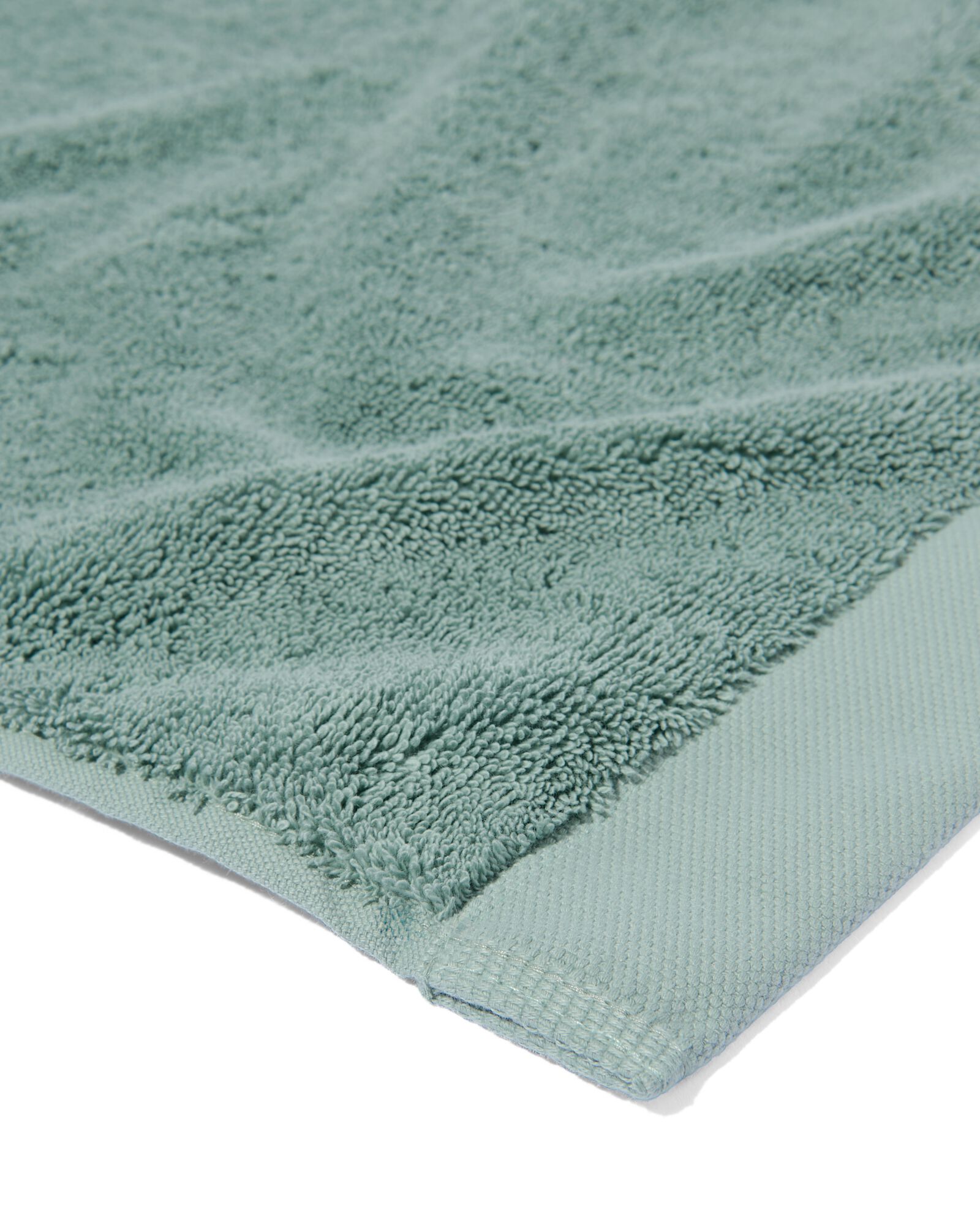serviettes de bain - h&ocirc;tel extra doux vert marin serviette 50 x 100 - 5284608 - HEMA