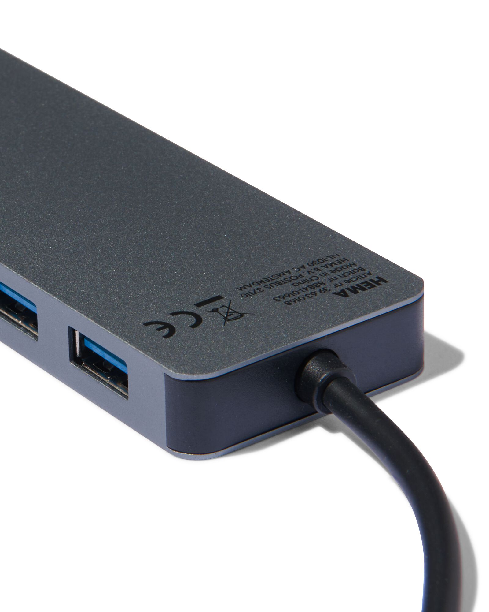USB C hub gris - 39630168 - HEMA