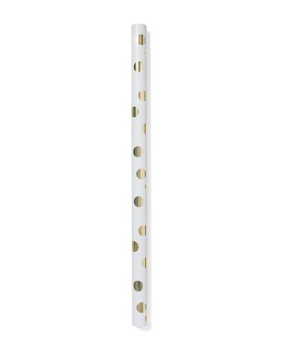 papier cadeau 70 x 200 cm extra r&eacute;sistant pois - 14710277 - HEMA