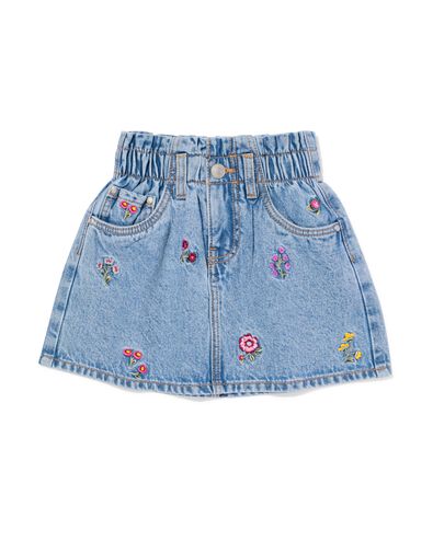 Kinderrock mit Blumen hellblau hellblau - 30839511LIGHTBLUE - HEMA