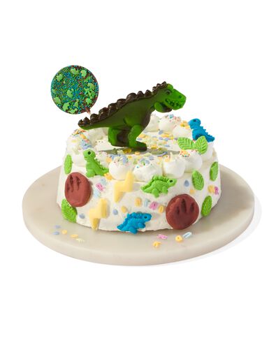 décorations pour gâteau - lettres et dinosaures - 10250057 - HEMA