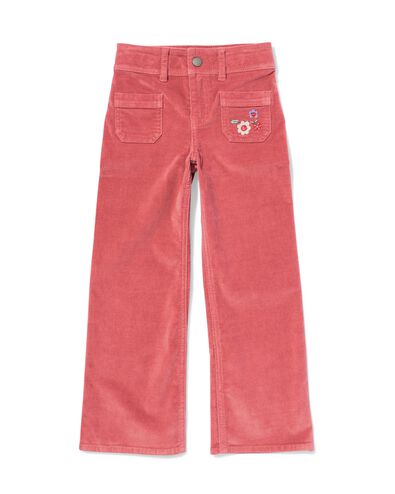 kinderbroek velvet  roze - 30833900PINK - HEMA