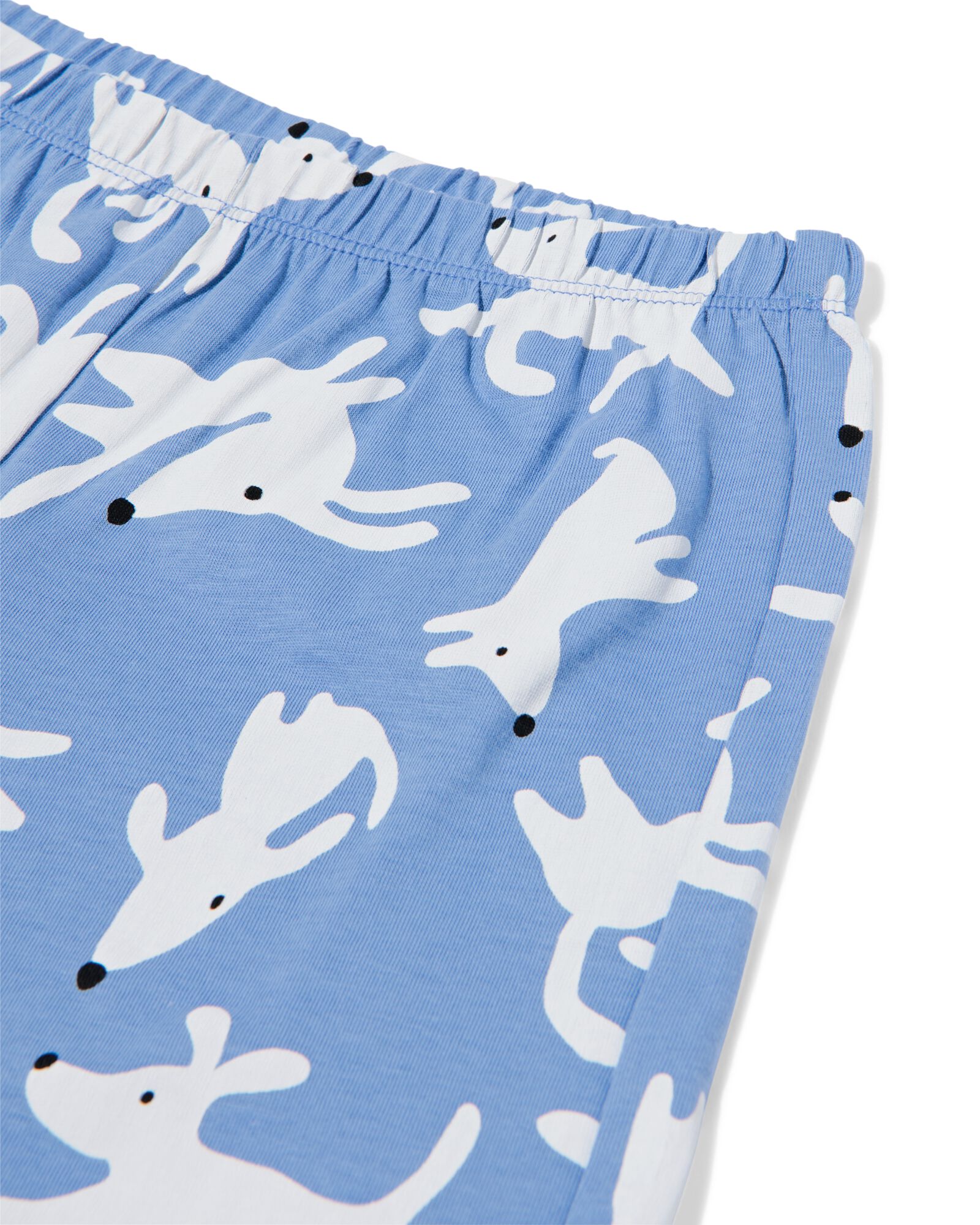 kindershortama honden met poppenpyjama blauw blauw - 23001060BLUE - HEMA