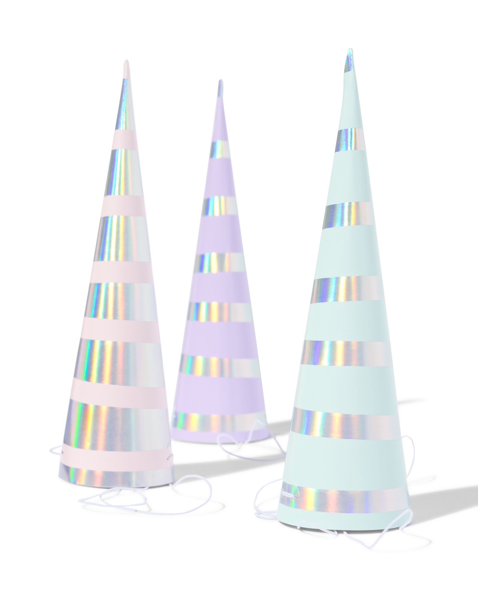 Partyh&uuml;te gestreift, 8x - 14250094 - HEMA