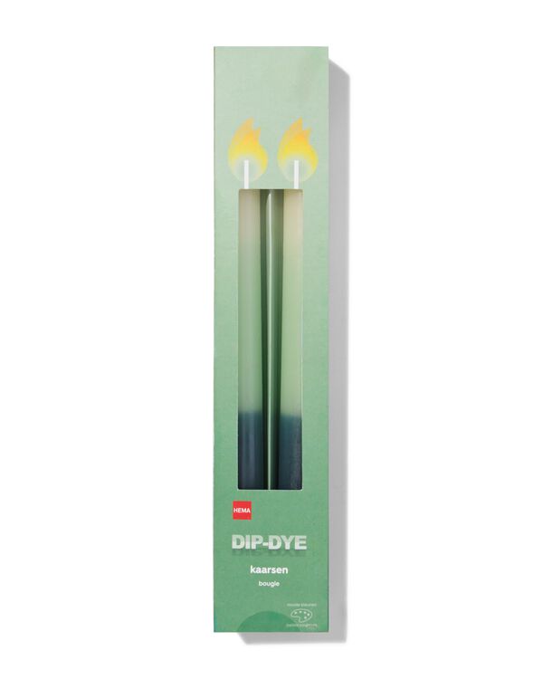 petites bougies longues dip-dye - 2 pi&egrave;ces - 13506103 - HEMA