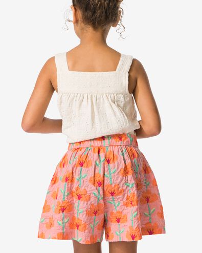 Kinderskort mit Blumen rosa - 30859304PINK - HEMA