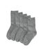 5 paires de chaussettes femme gris chiné 35/38 - 4230756 - HEMA