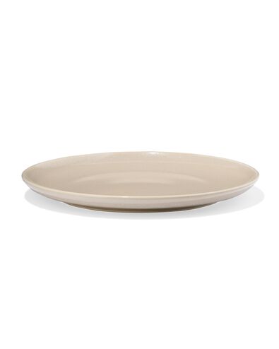 assiette ronde PUUR &Oslash; 26 cm gla&ccedil;ure r&eacute;active beige - 9650172 - HEMA
