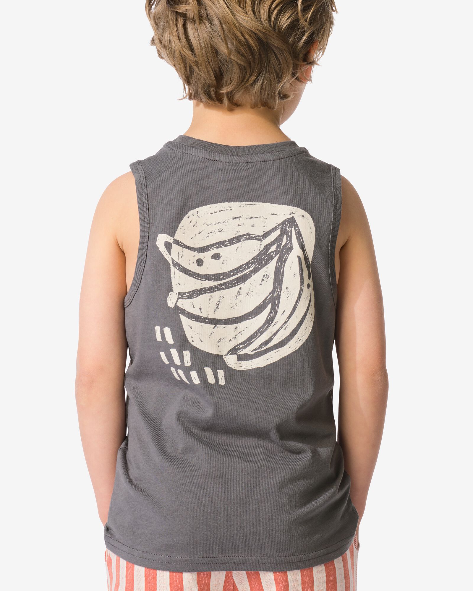kindersinglets bananen - 2 stuks ecru ecru - 30719909ECRU - HEMA