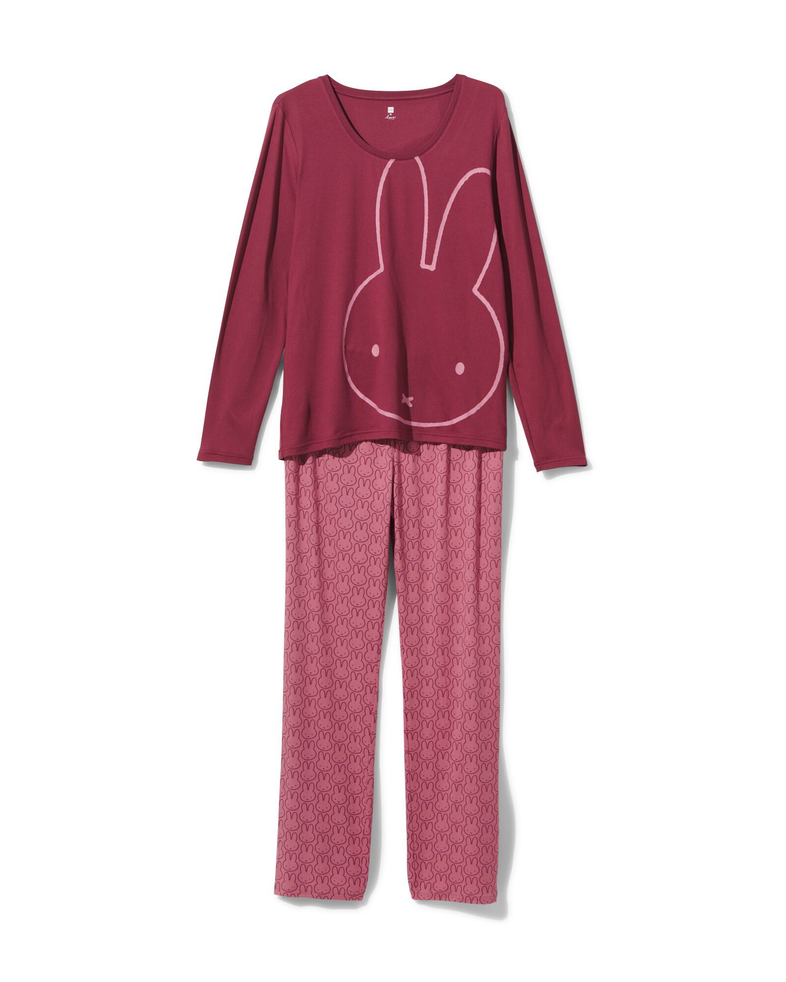 pyjama femme Miffy micro mauve XL - 23460209 - HEMA