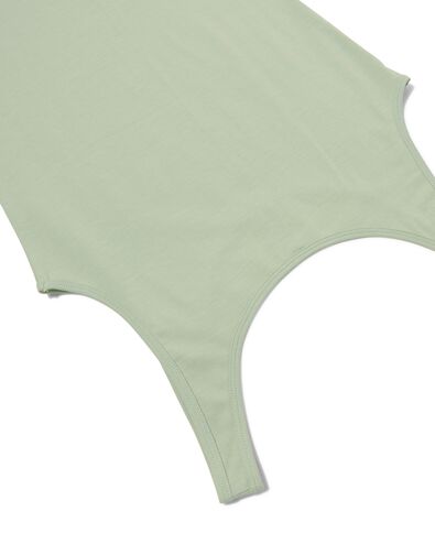 débardeur femme coton/stretch vert clair vert clair - 1000030328 - HEMA