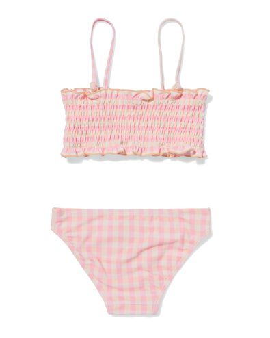 kinder bikini smock met ruiten roze roze - 22209580PINK - HEMA