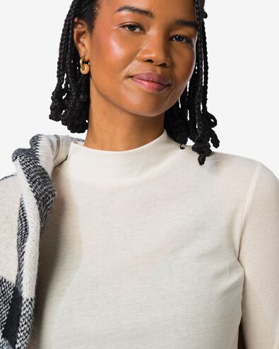 Damenrolli Lora, gerippt  eierschalenfarben eierschalenfarben - 36204350OFFWHITE - HEMA