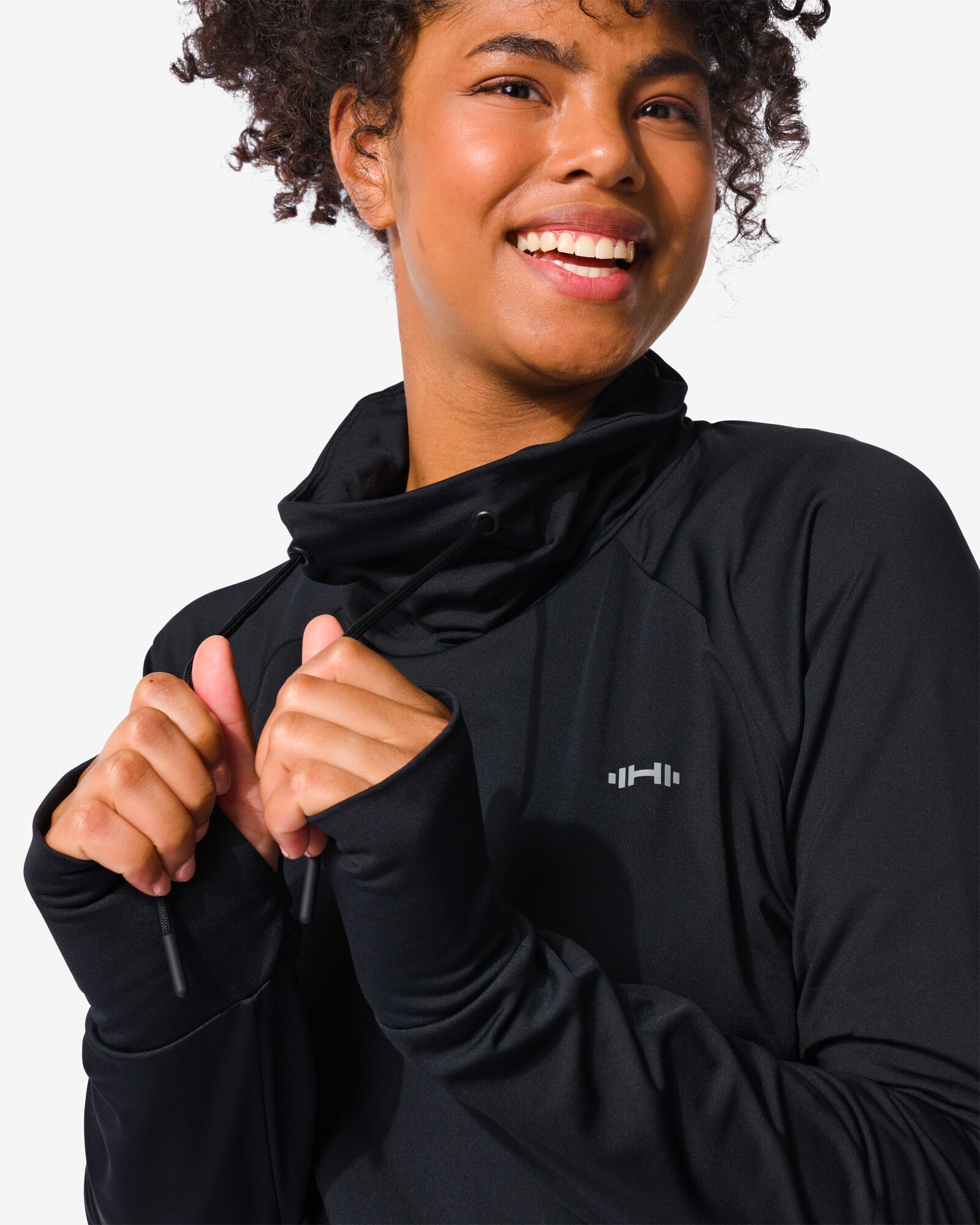 t-shirt sport polaire femme noir XL - 36090108 - HEMA