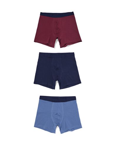 Herren-Boxershorts &ndash; 3 St&uuml;ck dunkelrot dunkelrot - 19168340DARKRED - HEMA