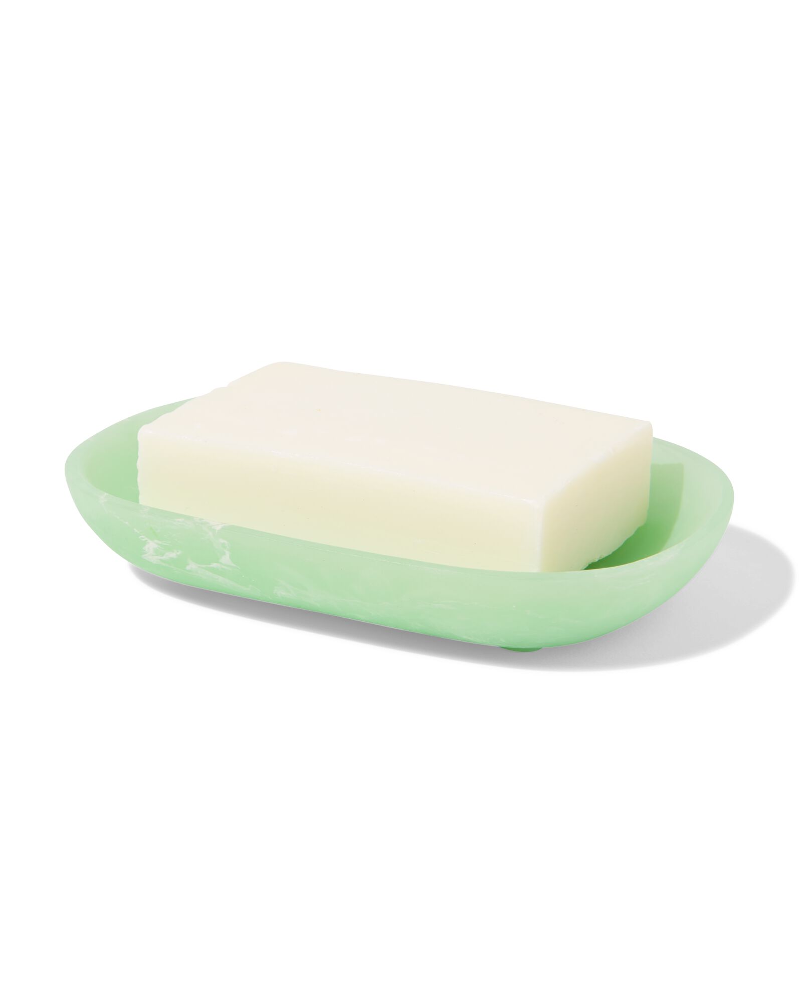 porte-savon 9x13 cm &eacute;poxy aspect marbre vert - 80300174 - HEMA