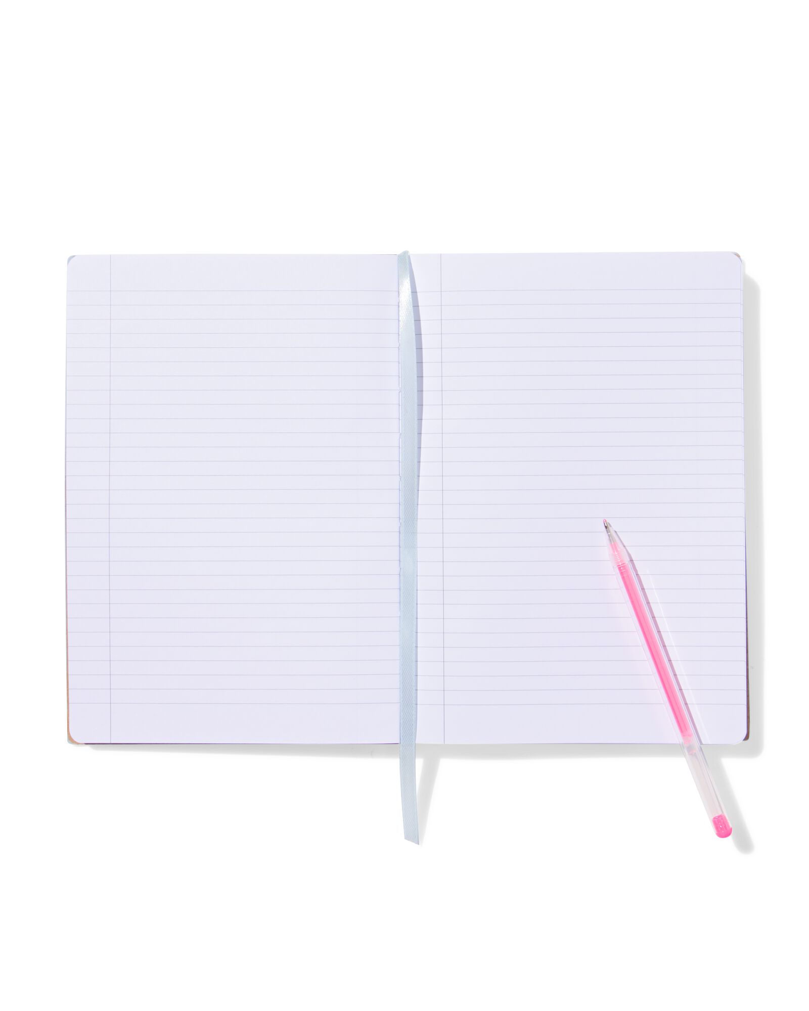 notitieboek A5 PU gelinieerd blauw - 14120130 - HEMA