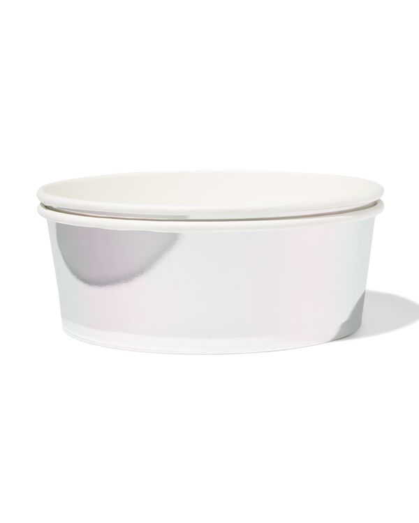 r&eacute;cipient 1300ml papier argent&eacute; - 2 pi&egrave;ces - 14250254 - HEMA