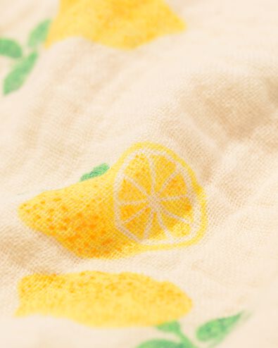 salopette nouveau-n&eacute; mousseline citron &eacute;cru - 33421320ECRU - HEMA