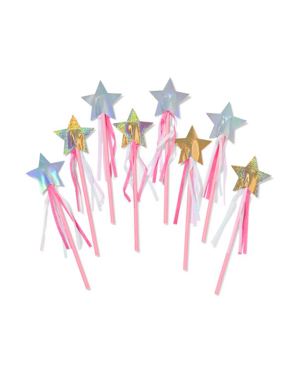 baguettes magiques &agrave; distribuer 22x6,5cm papier - 8 pi&egrave;ces - 14250397 - HEMA
