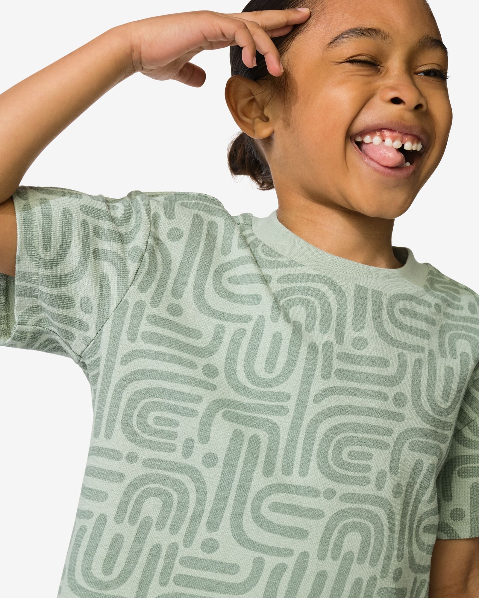 Kinder-T-Shirt grafisch ecru ecru - 30717408ECRU - HEMA