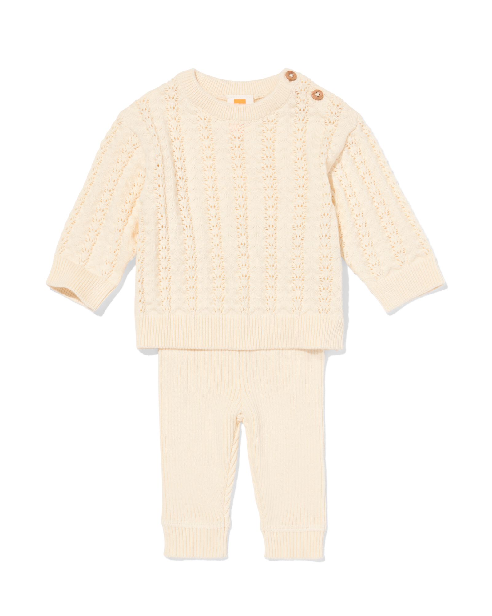 Newborn-Bekleidungsset, Ajour  ecru ecru - 33445220ECRU - HEMA