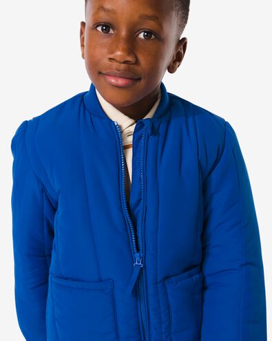 manteau rembourré enfant matelassé bleu 146/152 - 30775715 - HEMA